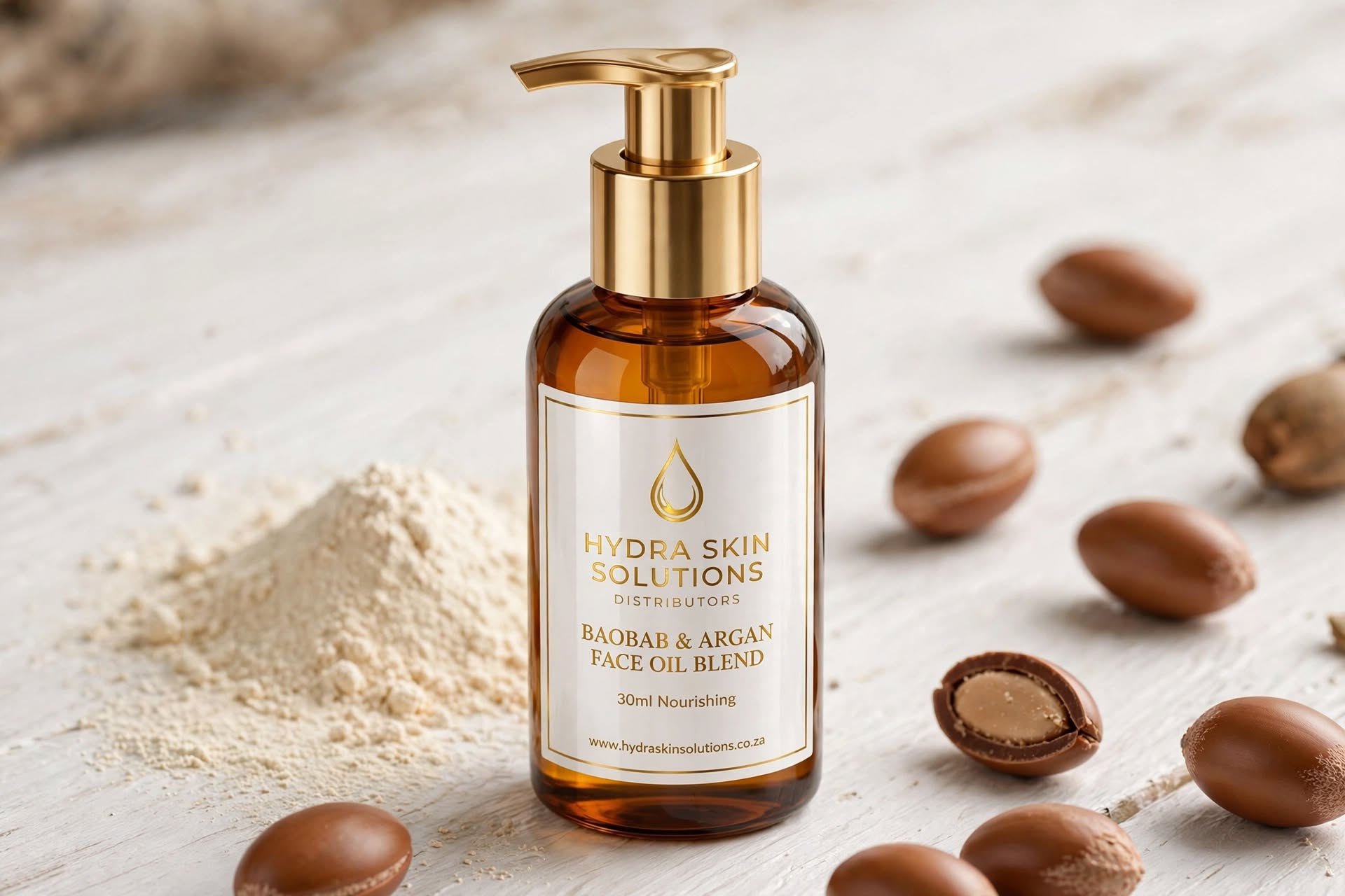 Baobab & Argan Face Oil Blend 30ml Nourishing Airless