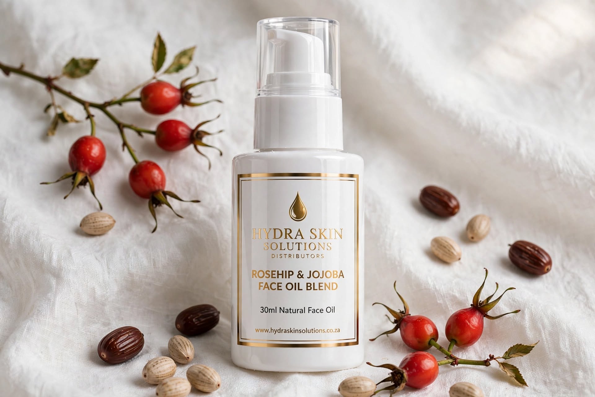 Rosehip & Jojoba Face Oil Blend 30ml Natural Repair Airless