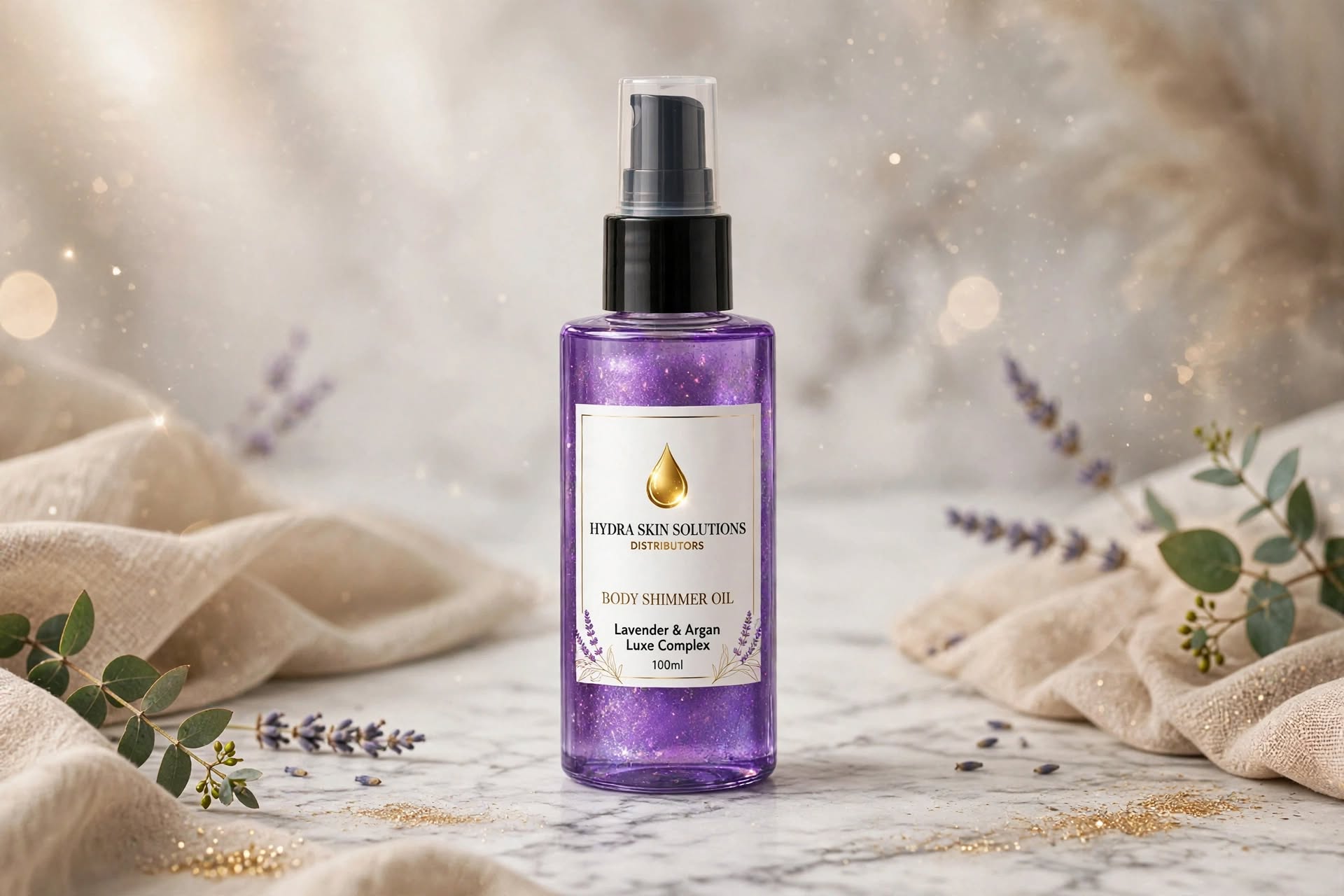 Body Shimmer Oil - Lavender & Argan Luxe Complex